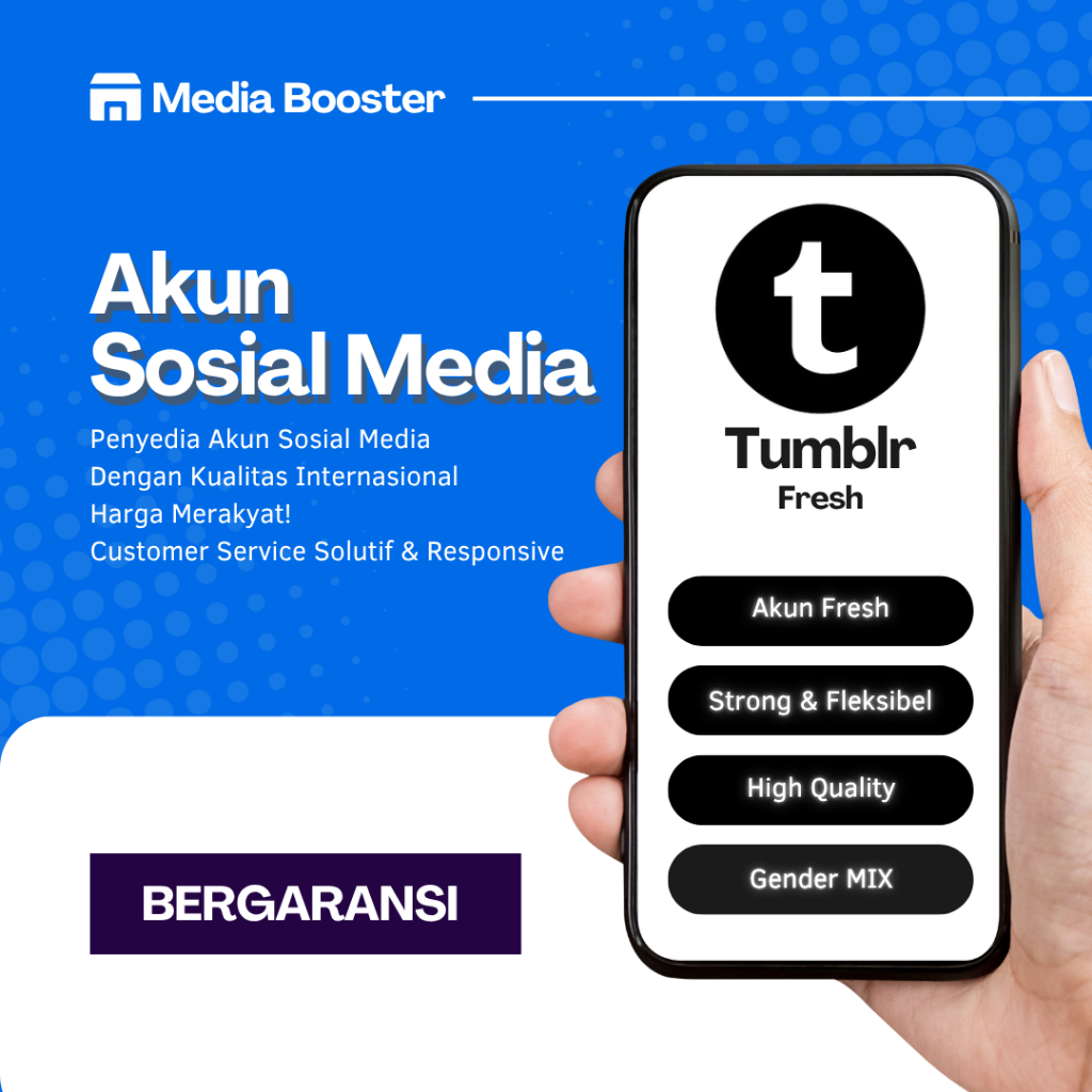 Akun Tumblr Fresh Email Verified | Email Bisa Diganti | Siap Pakai | Aman Login