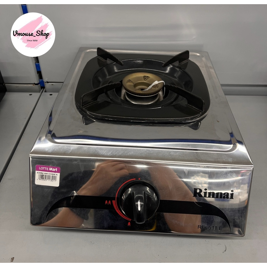 KOMPOR RINNAI STAINLESS STEEL 511E - KOMPOR GAS RINNAI 1 TUNGKU STAINLES STEEL - KOMPOR RINNAI STAIN