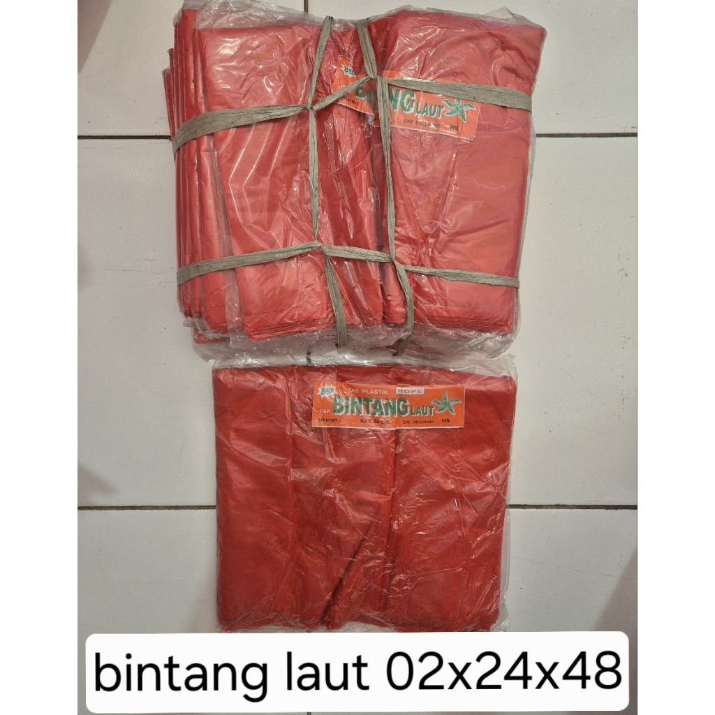 kresek bintang laut 02x24x48 1 ikat