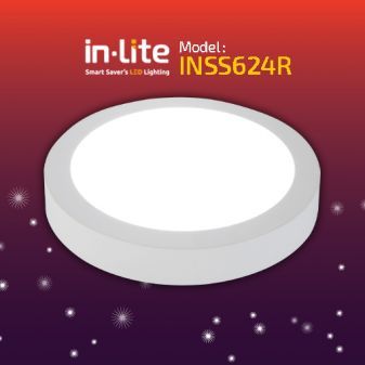 INLITE Downlight Panel Light LED Outbow 6W Bulat INSS624R
