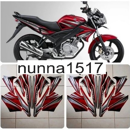 Stiker Striping Polet Body Vixion Old Merah / Sticker Vixion Old
