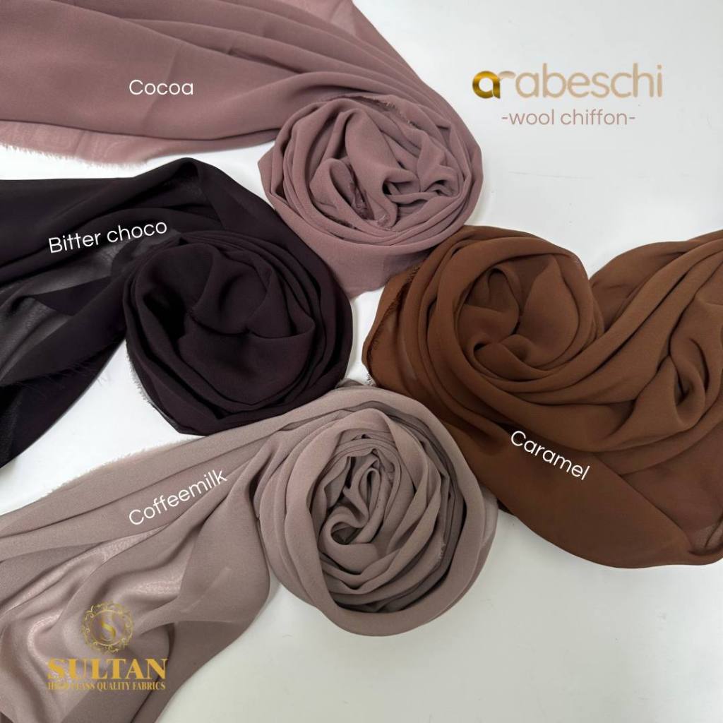 Kain Abaya Sultan - Sifon Arab (Arabeschi) BAHAN NIQAB