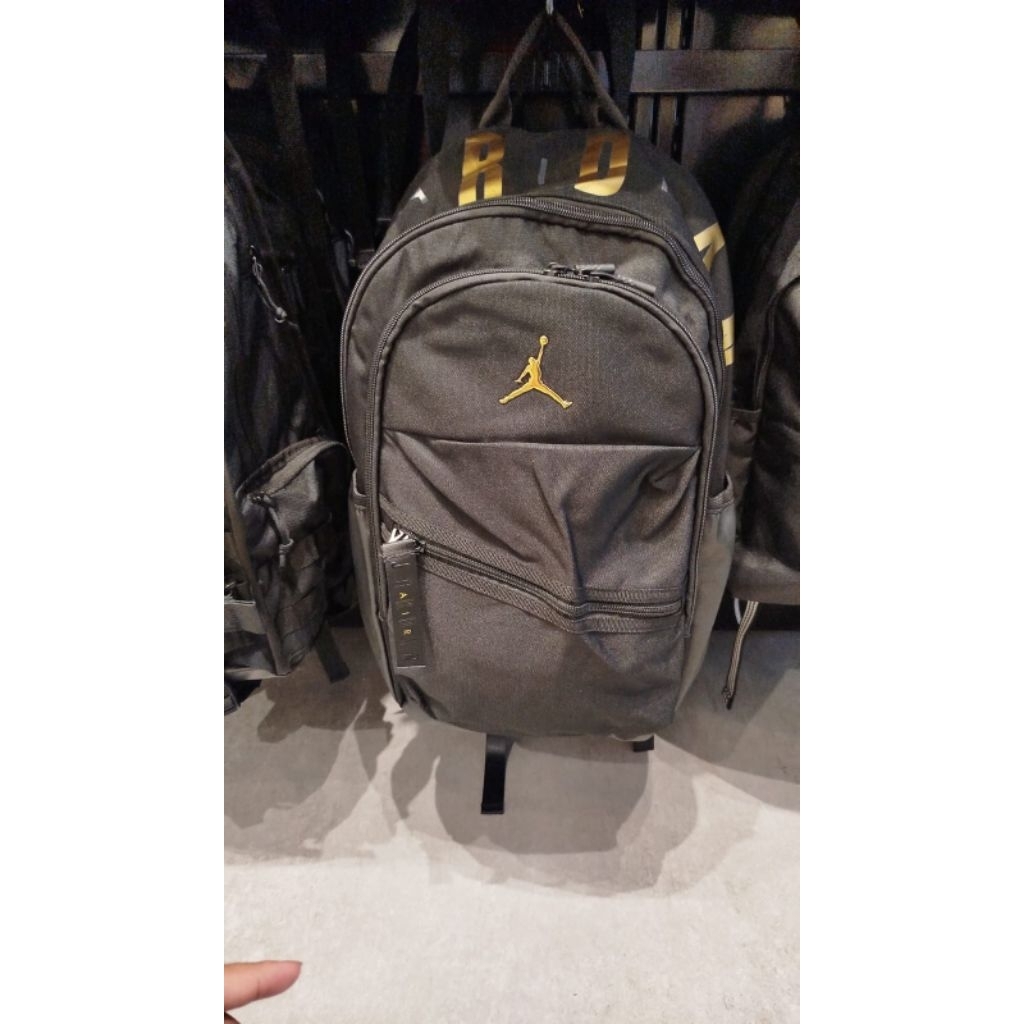 tas nike jordan gold black original