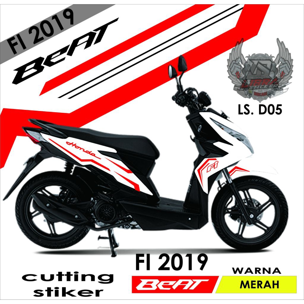 katting stiker Honda Beat Fi All 2019 2020 2021 Cutting stiker Motor  Terbaru variasi motor