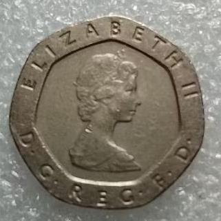 Koin Twenty Pence tahun campur