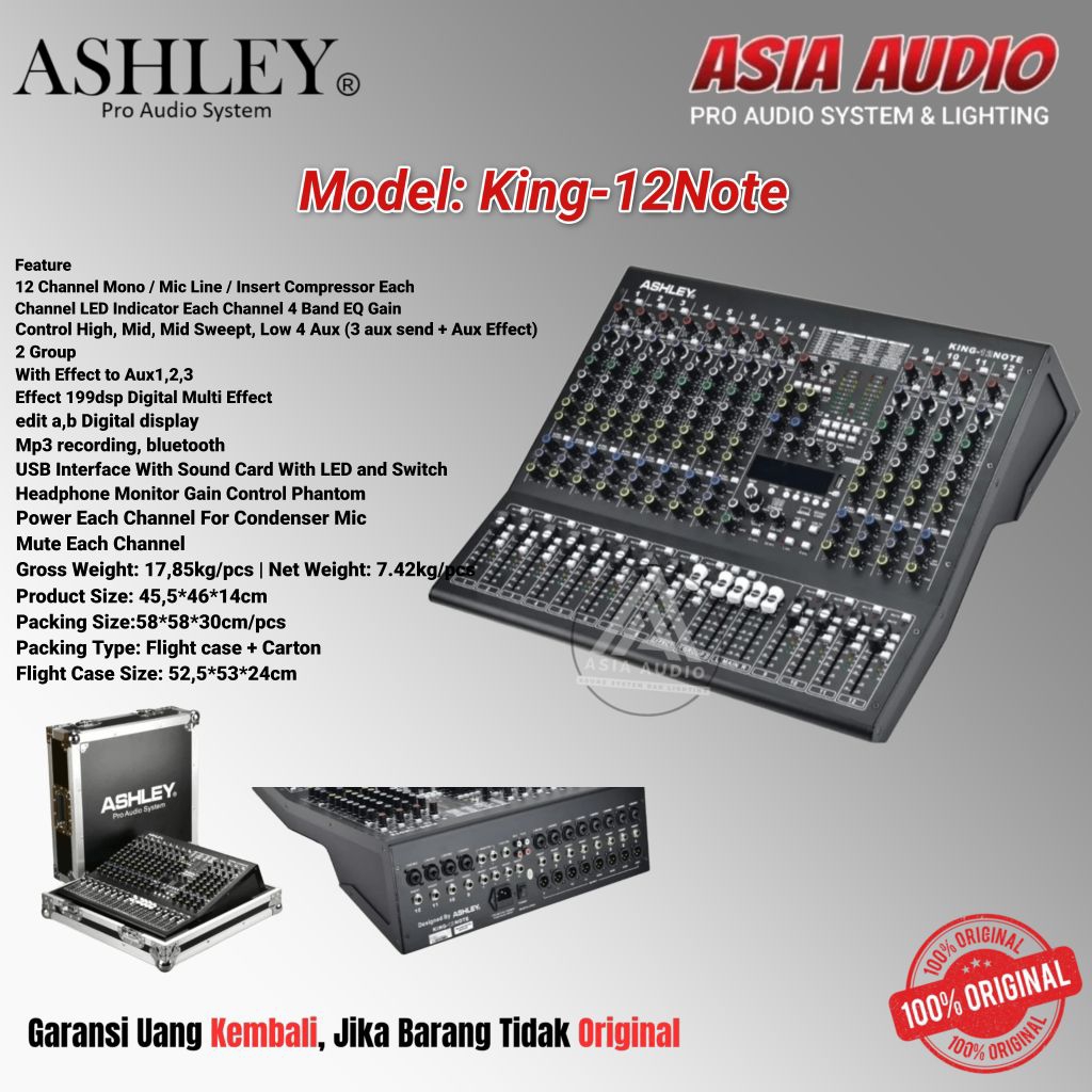 MIXER ASHLEY KING-12 NOTE