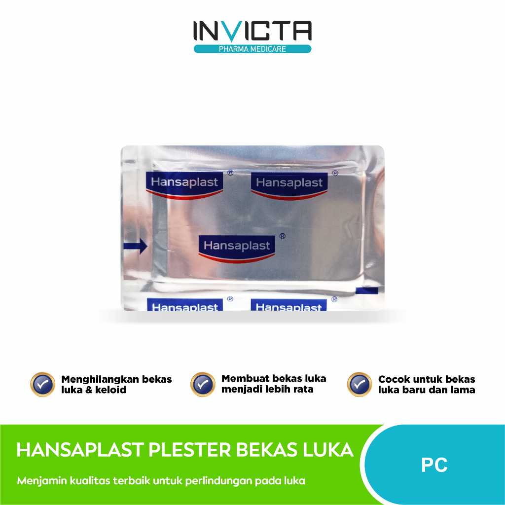Hansaplast Plester Bekas Luka ( Plester Bening - Menghilangkan Bekas Luka & Keloid) - PC