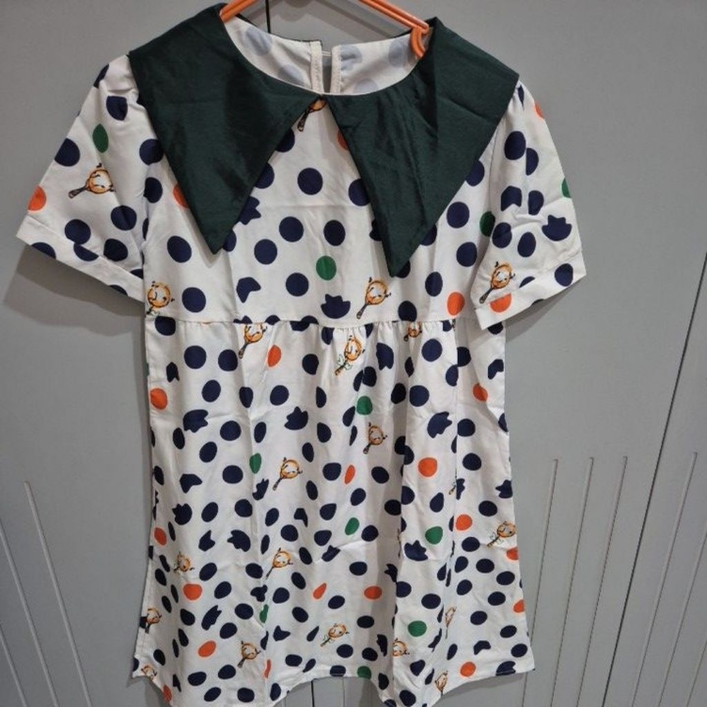 dress anak perempuan polkadot