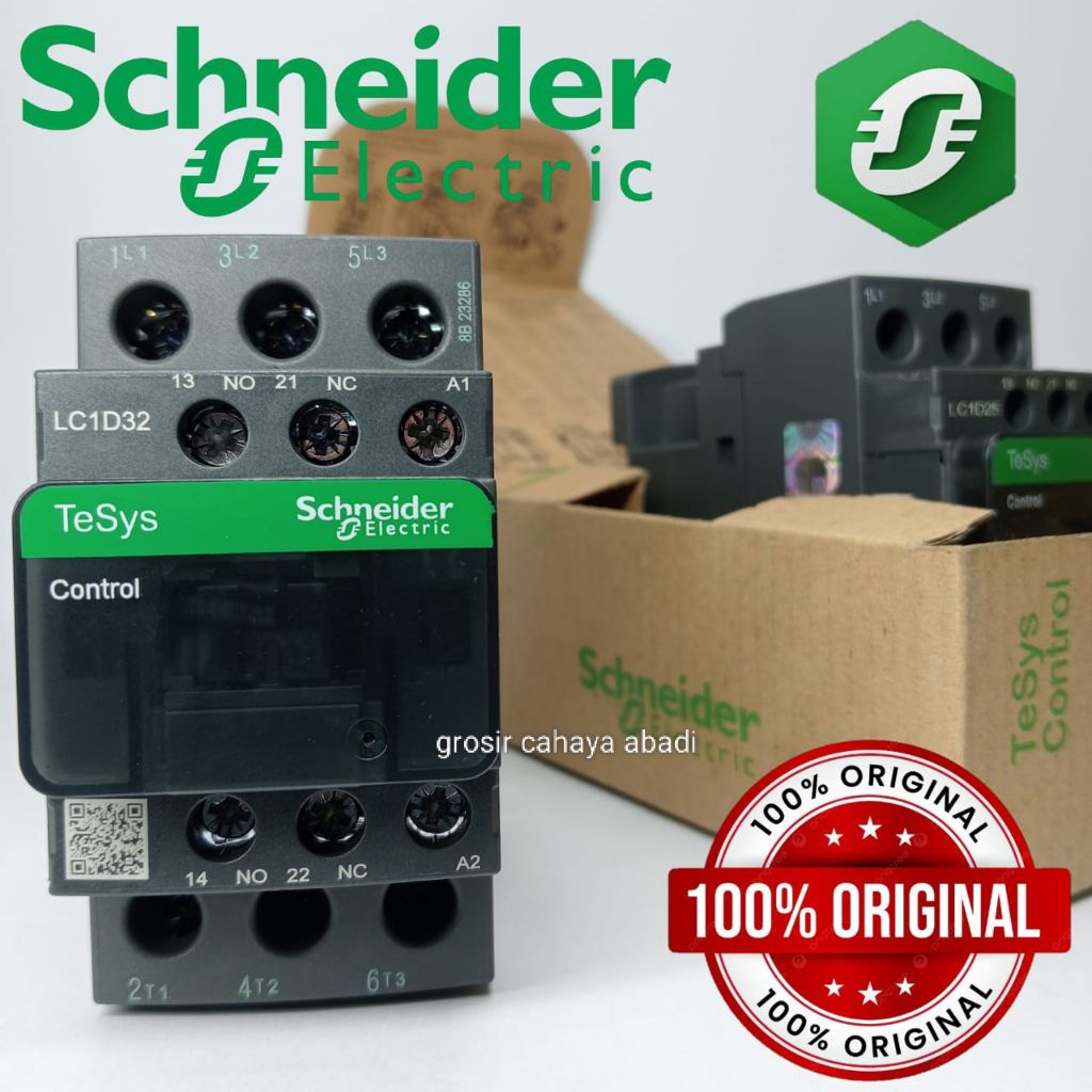 contactor/kontaktor schneider lc1d32m7 220vac/lc1d32q7 380vac/lc1d32f7 110/lc1d32e7 48vac/lc1d32b7 2