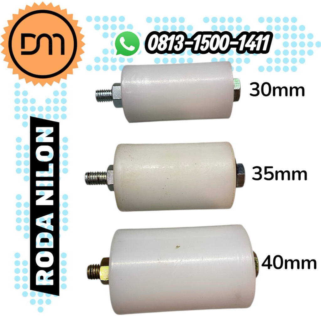 DM - Roda nilon / Roller pintu pagar stainless / Roller nilon / roda roller nilon pagar