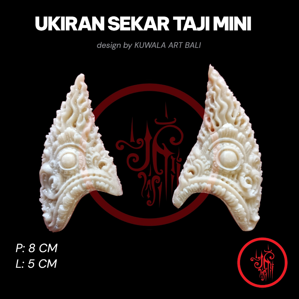 Ukiran Sekar Taji Mini Untuk Payasan Ogoh Ogoh Mini Bali by KUWALA ART BALI