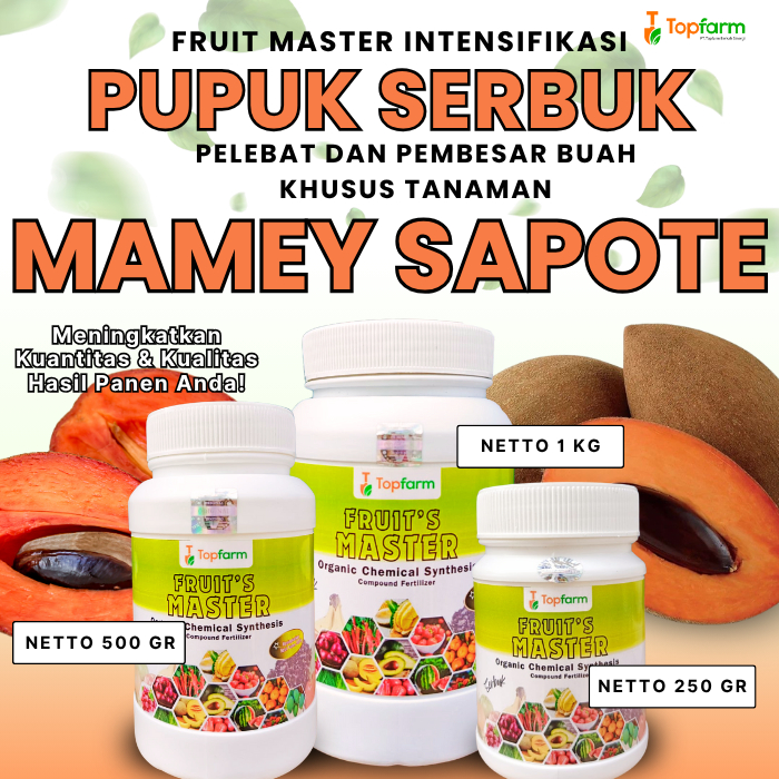 Pupuk Serbuk Mamey Sapote / Pupuk Khusus Tanaman Mamey Sapote / Pupuk Merangsang Melebatkan Buah Mam