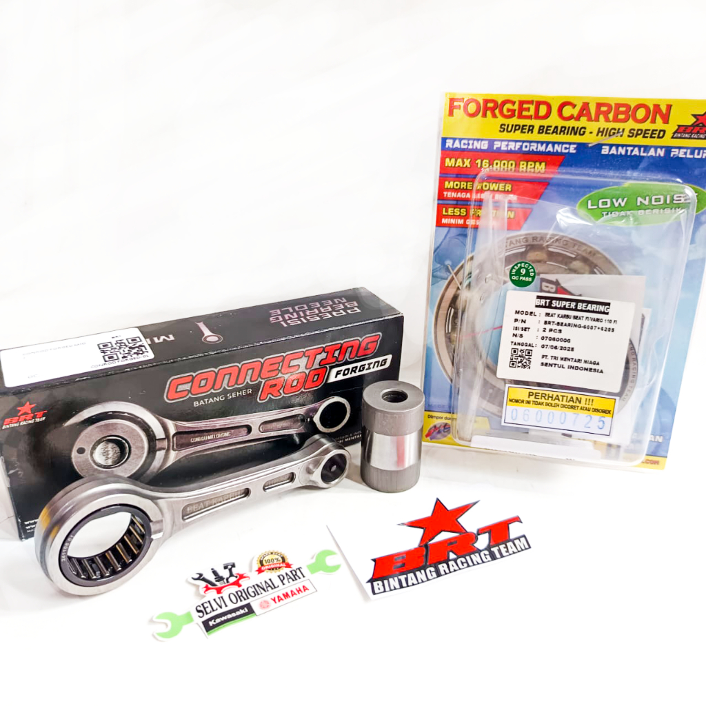 STANG SEHER CONROD FORGED FORGING CNC BRT BEAT SCOOPY SPACY FI ESP KARBU KARBURATOR