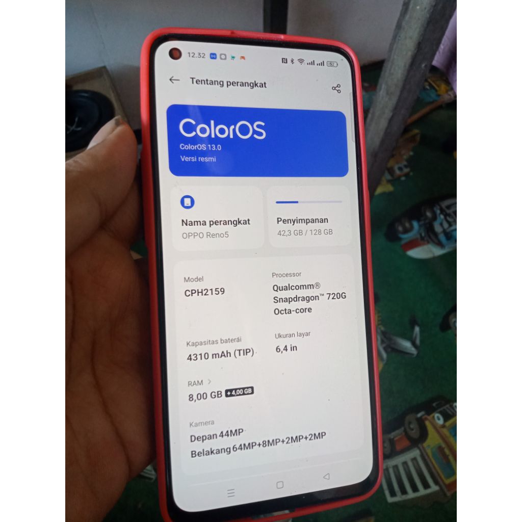 Mesin Oppo 5 4G Ram 8/128 kondisi normal ori