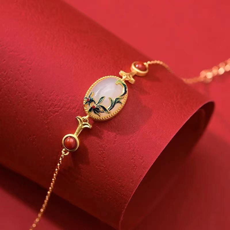 Gelang Wanita Beremas Vintage Baru Gelang Wanita Kompak Cina Baru