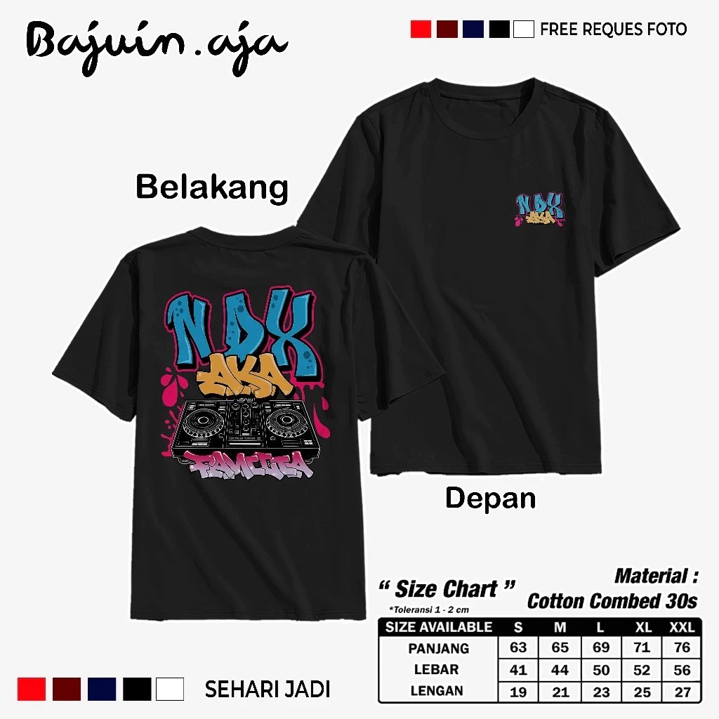 Kaos Ndx Aka Familia / Baju T-shrit Ndx Aka Terbaru / keren