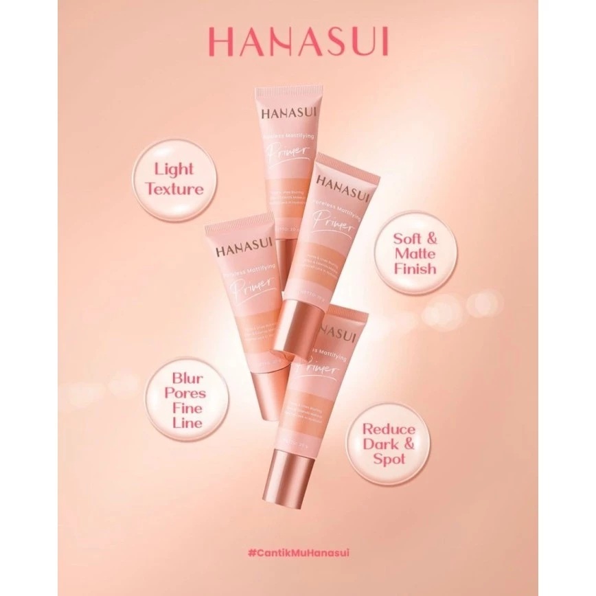 (Primer) Hanasui Poreless Mattifying Primer 20g (Hanasui Primer)
