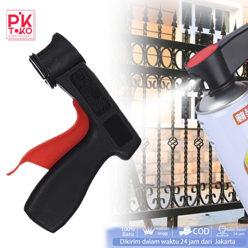 Handle Spray Can Gun Portabel Alat Bantu Cat Semprot Pilok Spray Gun Pegangan Plastik