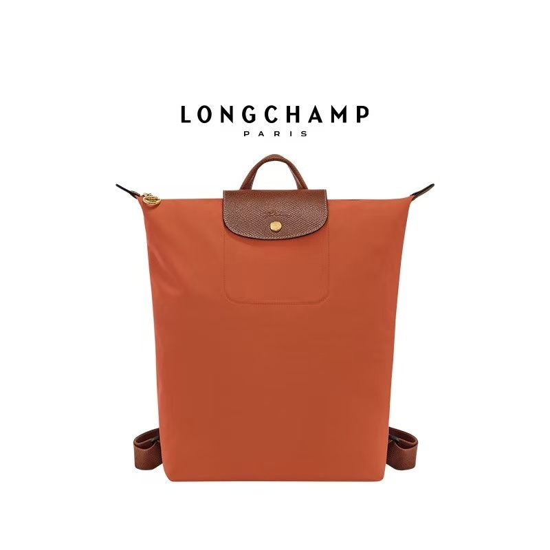 Longchamp Le Pliage Ransel Backpack Tas Wanita Foldable Large Size Brown Classic Kerja Travel