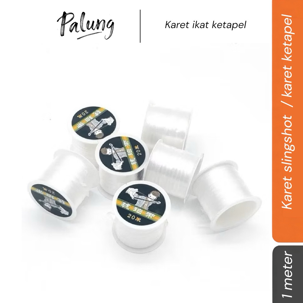 karet pengikat tali ketape / karet elastis untuk tali ketapel 1 meter