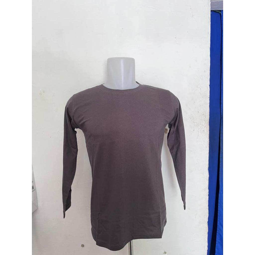 Kaos Lengan Panjang Abu Tua