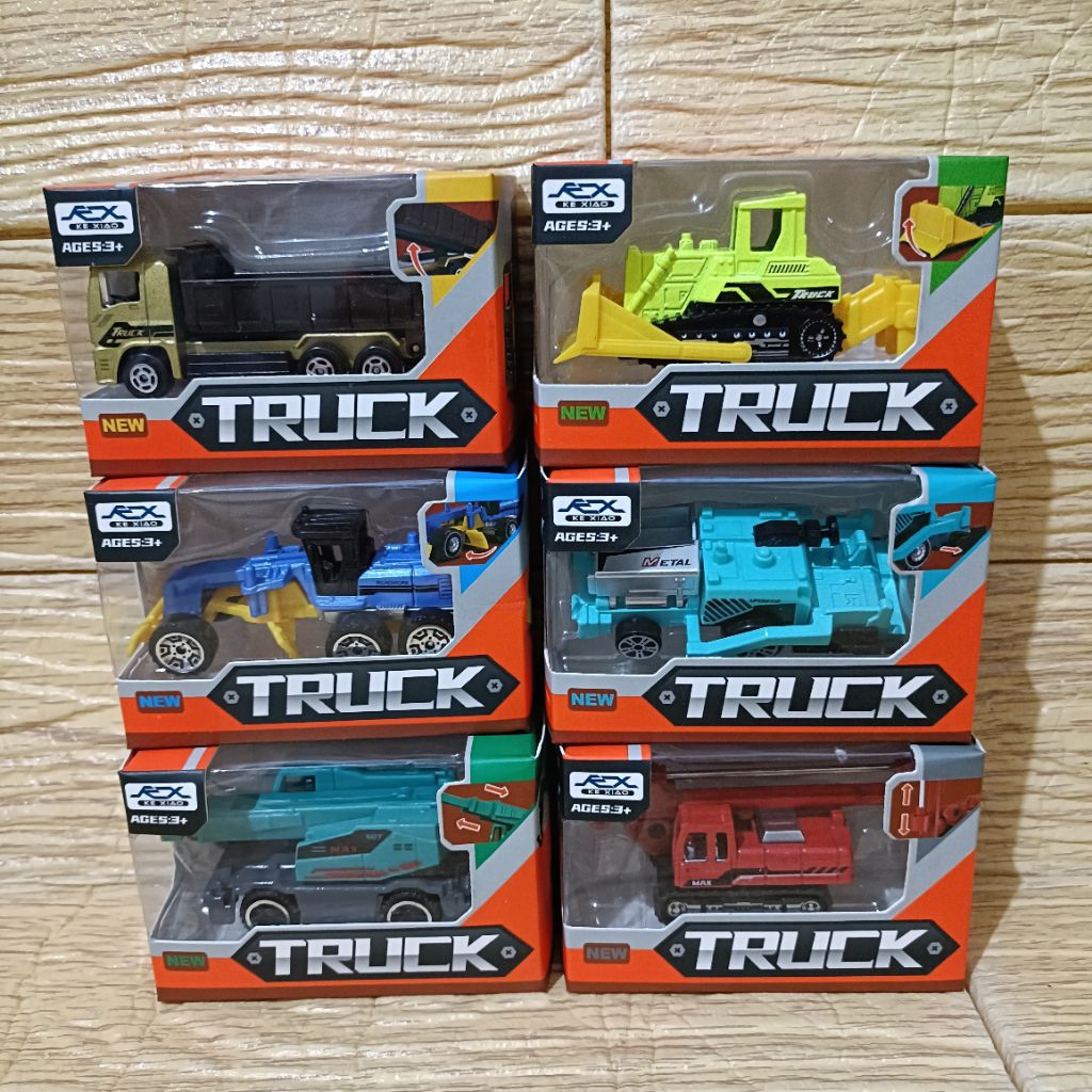 diecast metal cities construction car die cast truck