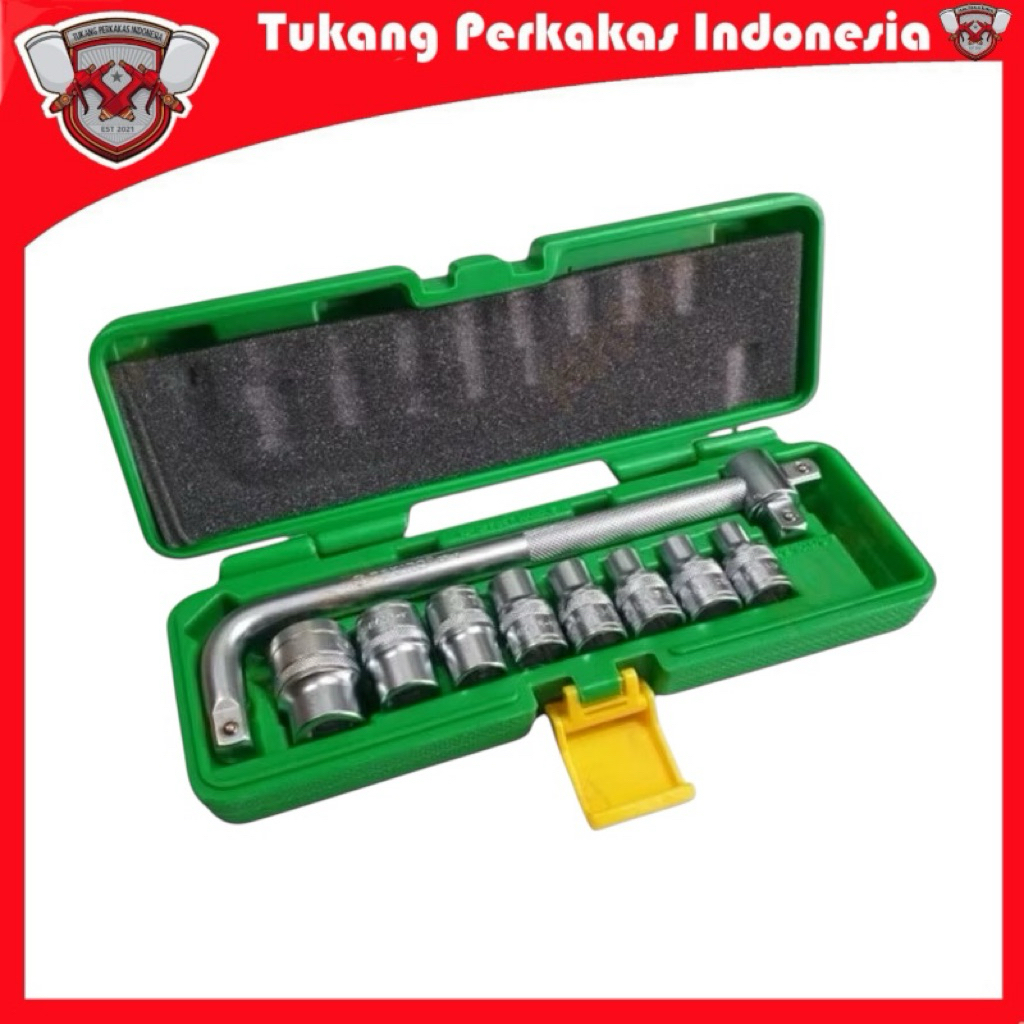 Tekiro Kunci sok 10 pcs 8 -24 mm 6 pt shock sock set socket Tekiro mata kunci anak sock