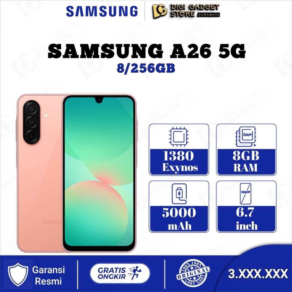 Samsung A26 8/256 Garansi Resmi samsung indonesia BNOB
