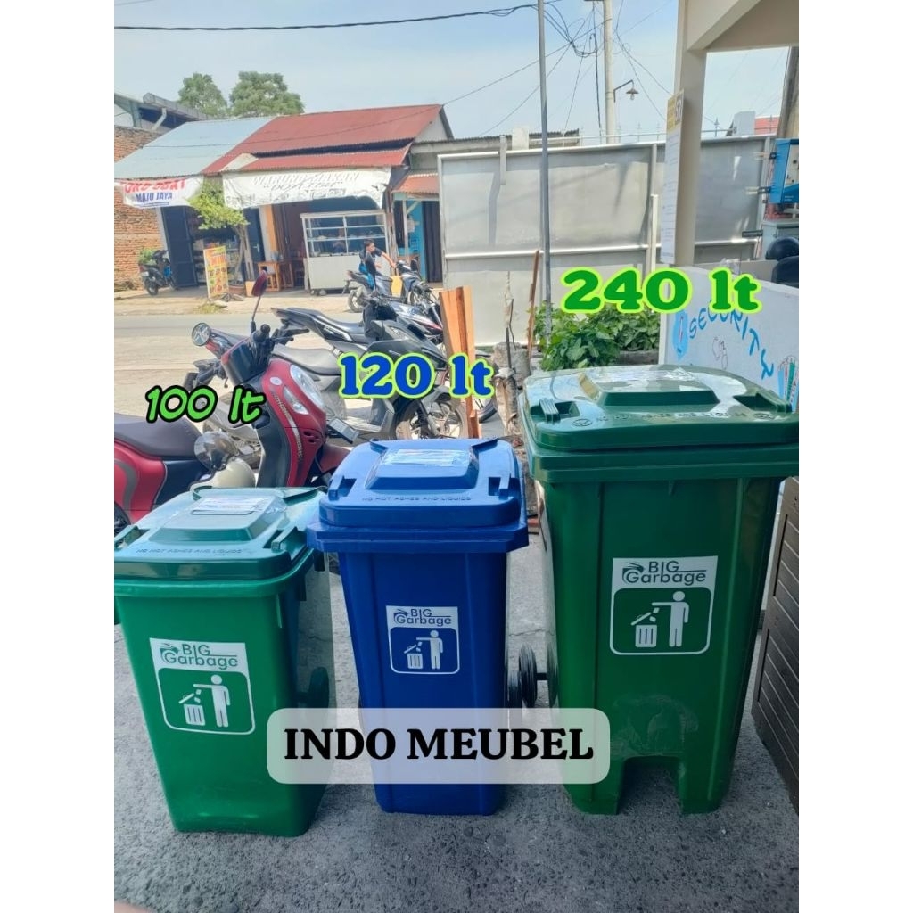 Bak Sampah Plastik Tempat Pembuangan Sampah Bahan Plastik Tong Sampah Plastik Anti Banting, Anti