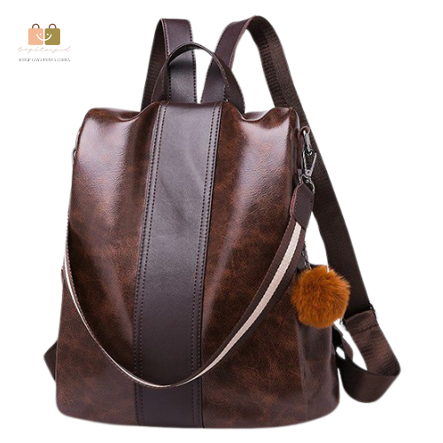 Restock Best Seller Tas Ransel Wanita Bahan Kulit Sintetis Import Backpack Tahan Air Sekolah Kuliah 