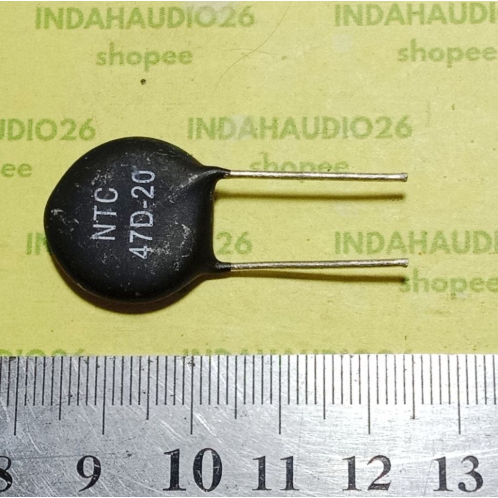 NTC  47D-20 ntc 47 ohm 20mm 47d20  resistor negative temperature cooficient dsc 47d 20 ntc hitam 47r