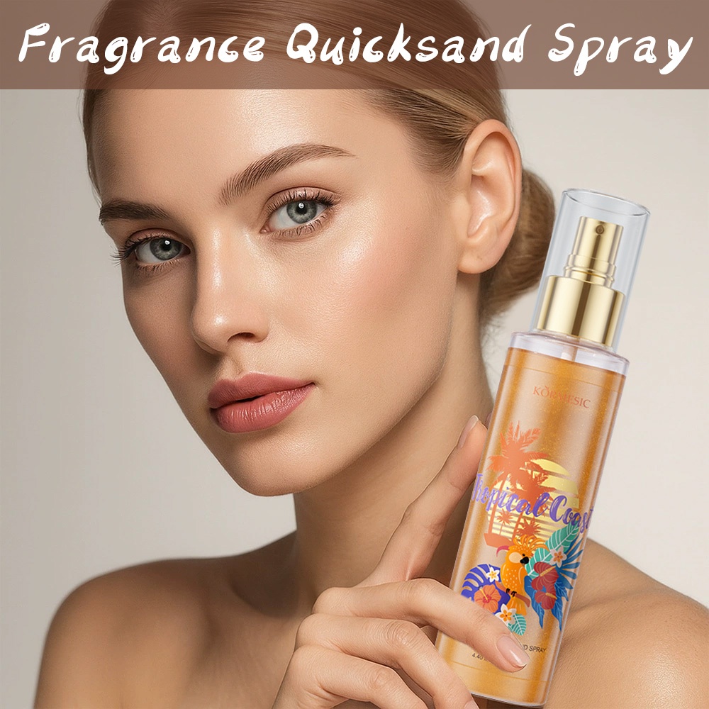 Fragrance Quicksand Spray Tropical Coast & Spray Flower Wave 125ml Parfum Body Mist Wanita Wangi Tah