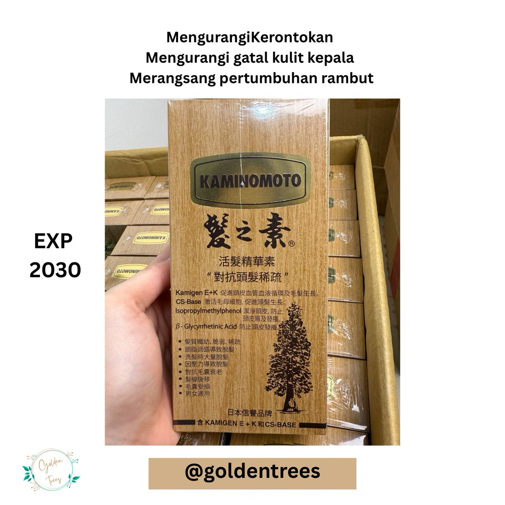 Kaminomoto Hair Tonic Gold Jepang Original