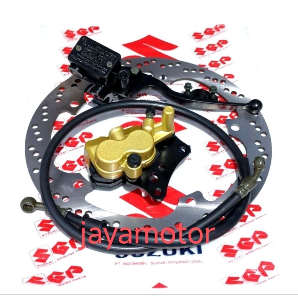 selang rem+piringan+master rem set+kaliper depan suzuki satria fu,satria fu injeksi