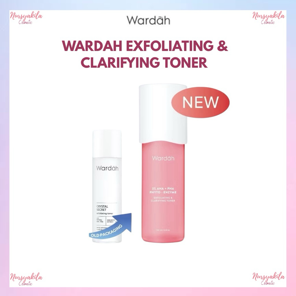 Wardah Crystal Secret 3% AHA-PHA Phyto Enzyme Exfoliating Clarifying Toner 100 ml - Toner Eksfoliasi