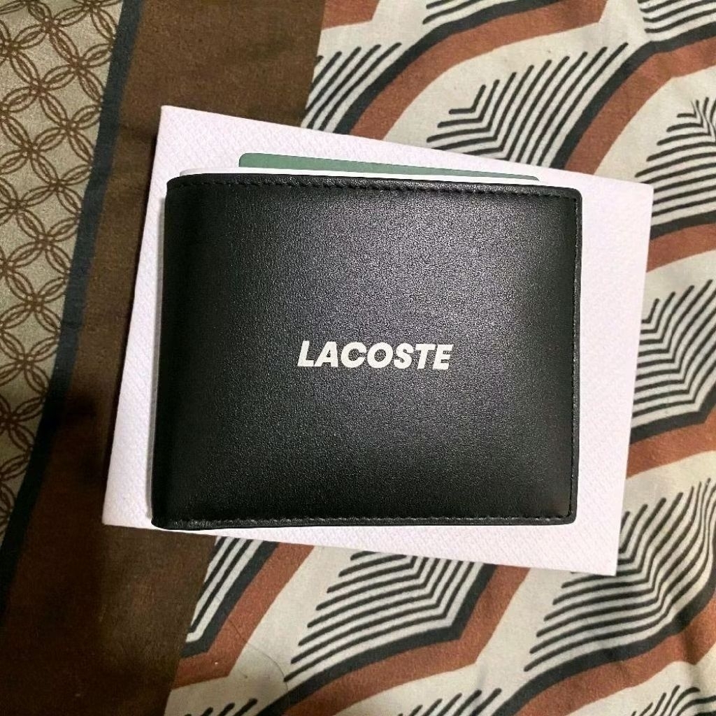 Lacoste Leather Wallet  / Dompet Original