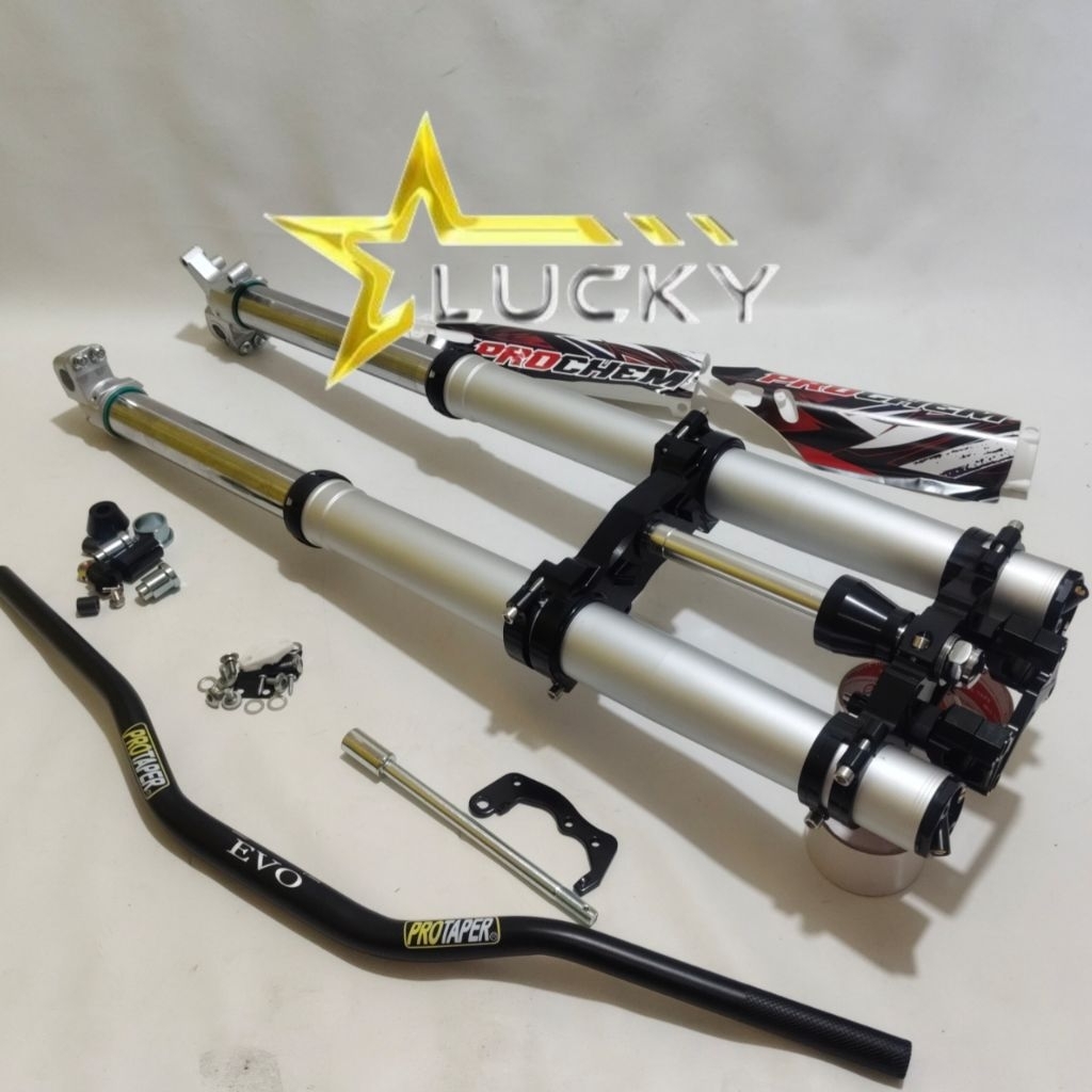 UP SIDE DOWN REAL JUMP PROCHEM MODEL  KTM HT USD/WR 155/CRF 155/ KLX 150/DTRACKER 150 REAL JUMP FRON