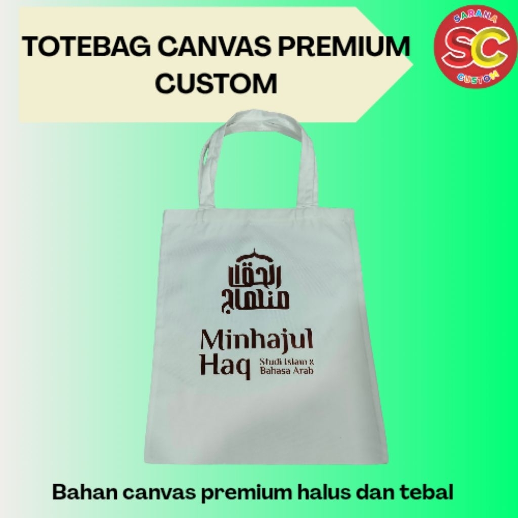 Totebag custom logo/totebag custom desain/totebag souvenir/totebag canvas premium