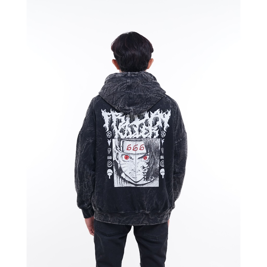 JAKET HOODIE PRIA ACID WASH FRIDAY KILLER | NINJUTSU ACID HOODIE