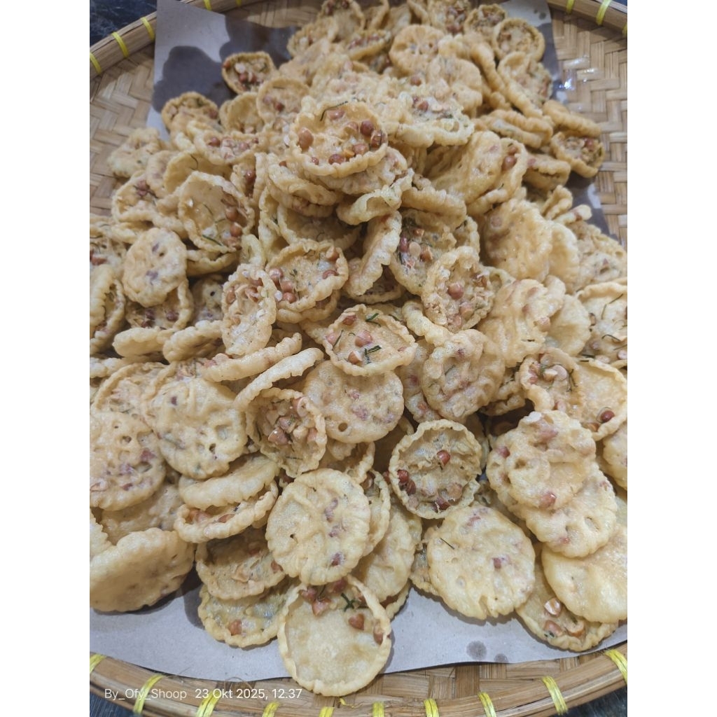 Os,PO 1/2 HARI PEYEK KOIN RENYAH KACANG TANAH, PEYEK KACANG IJO 500 grm