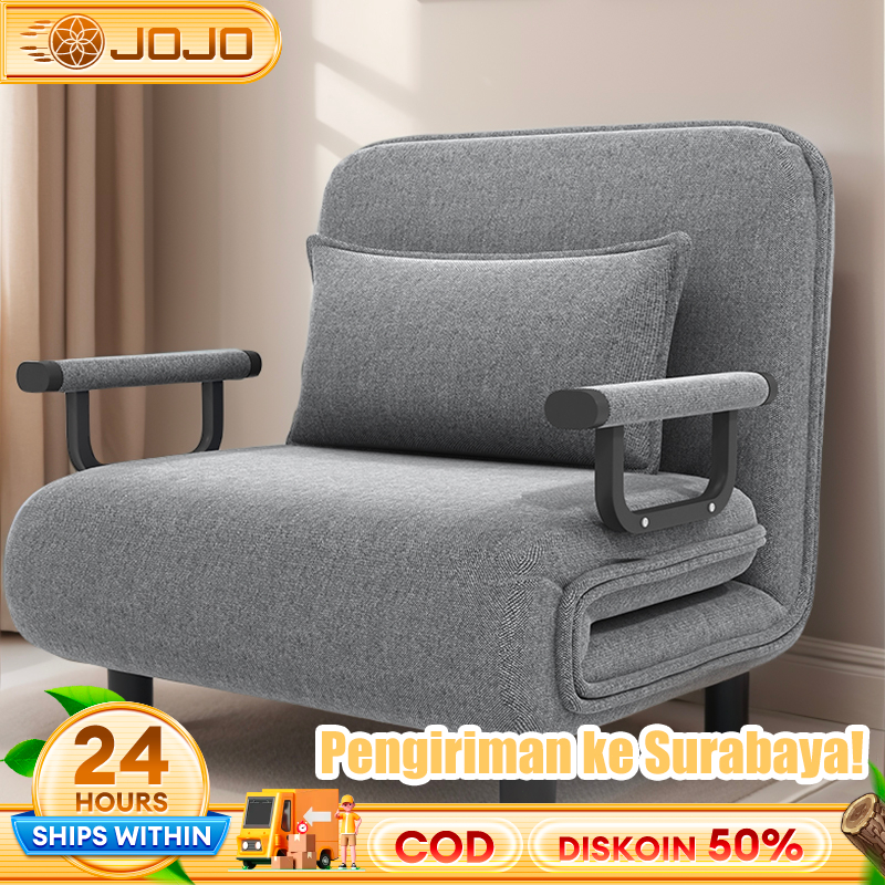 Sofa Bed Multifungsi Sofa bed Lipat 2 in 1 Sofa Lipat Serbaguna Satu Bagian  Sofa Ganda 120*180cm