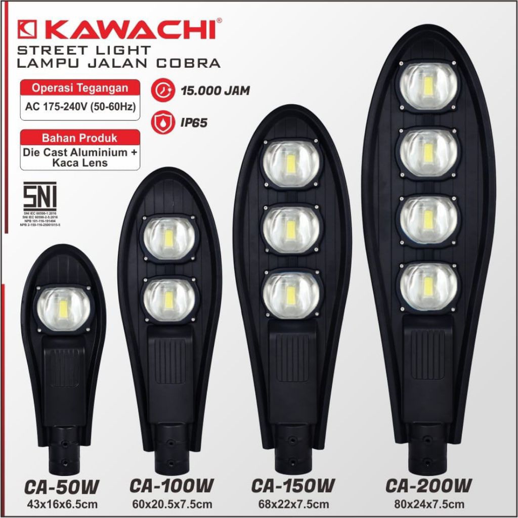 Lampu Jalan LED COB Cobra/ Street Light LED COB 50W-100W-150W-200W KAWACHI