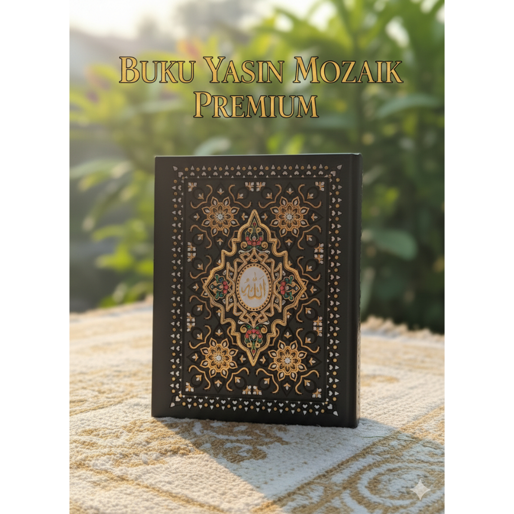 Cetak Buku Yasin Cover Mozaik 240 Halaman Free Tasbih