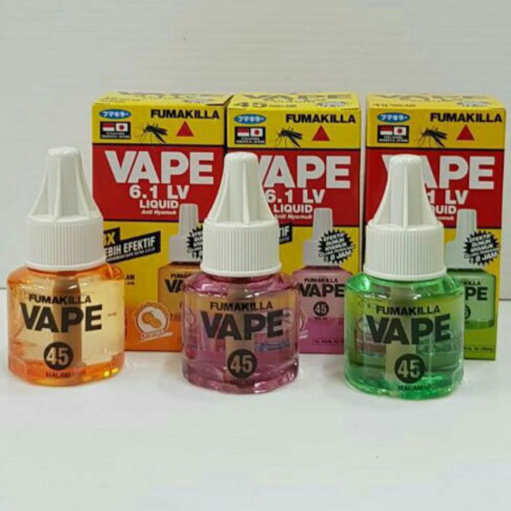 [ PROMO 12.12 ] Fumakilla Vape Refill 45malam Obat Nyamuk Vape Refill 45ml