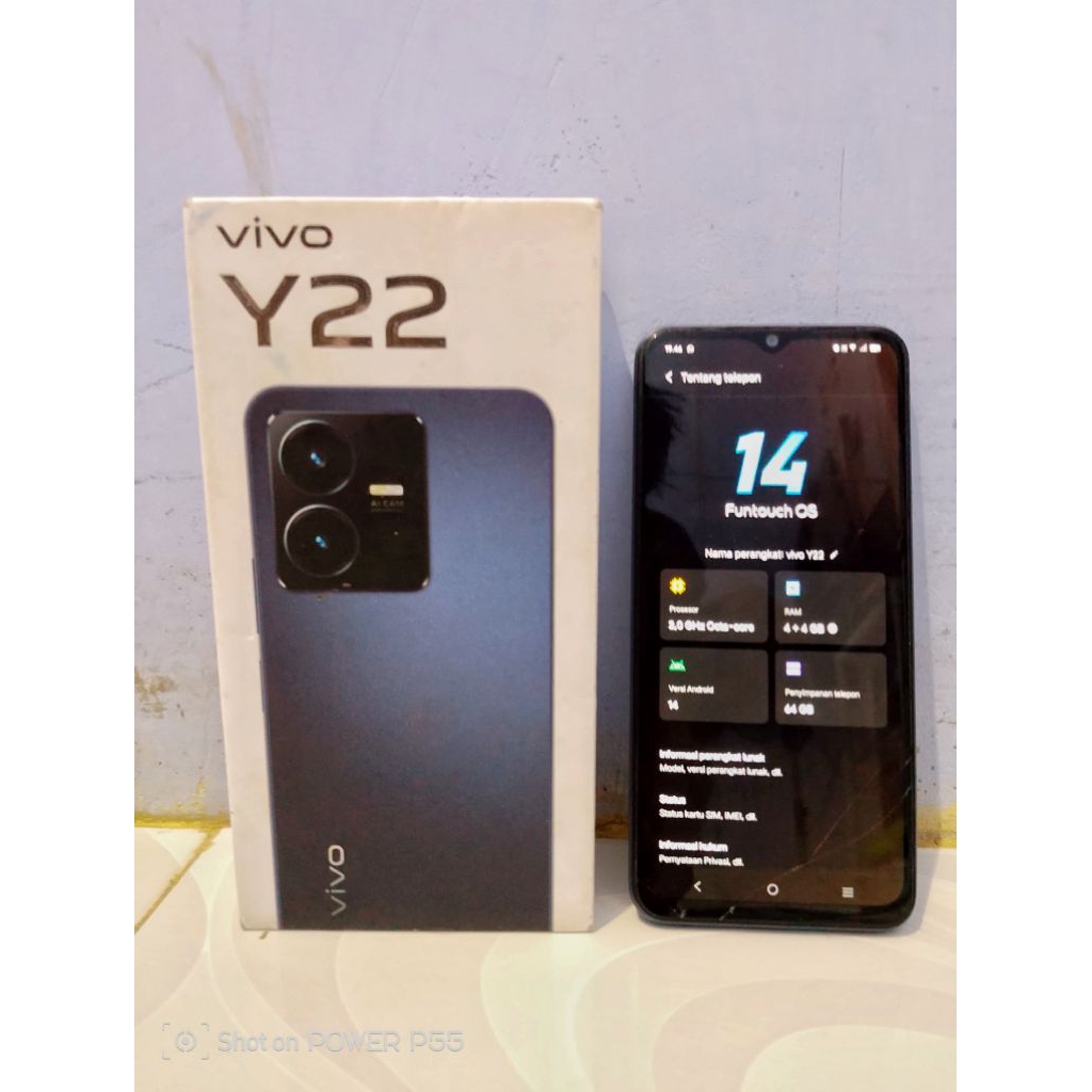 Vivo Y22 Fullset (Second one hand)