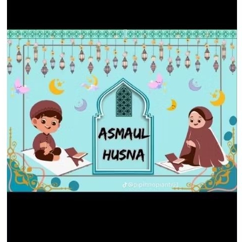 Hiasan dinding Asmaul Husna lengkap
