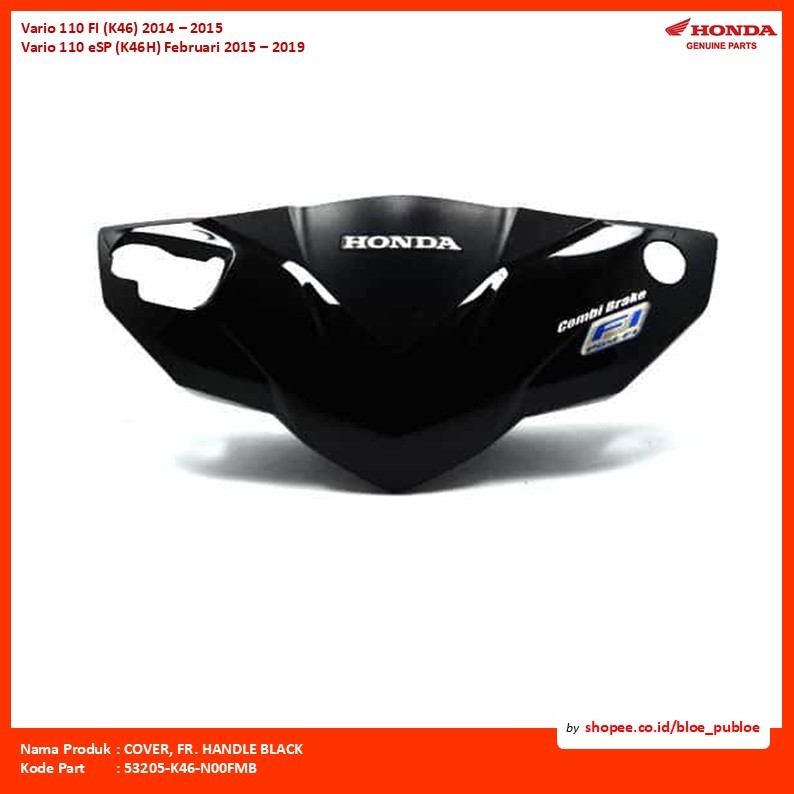 COVER, FR. HANDLE BLACK/53205K46N00FMB