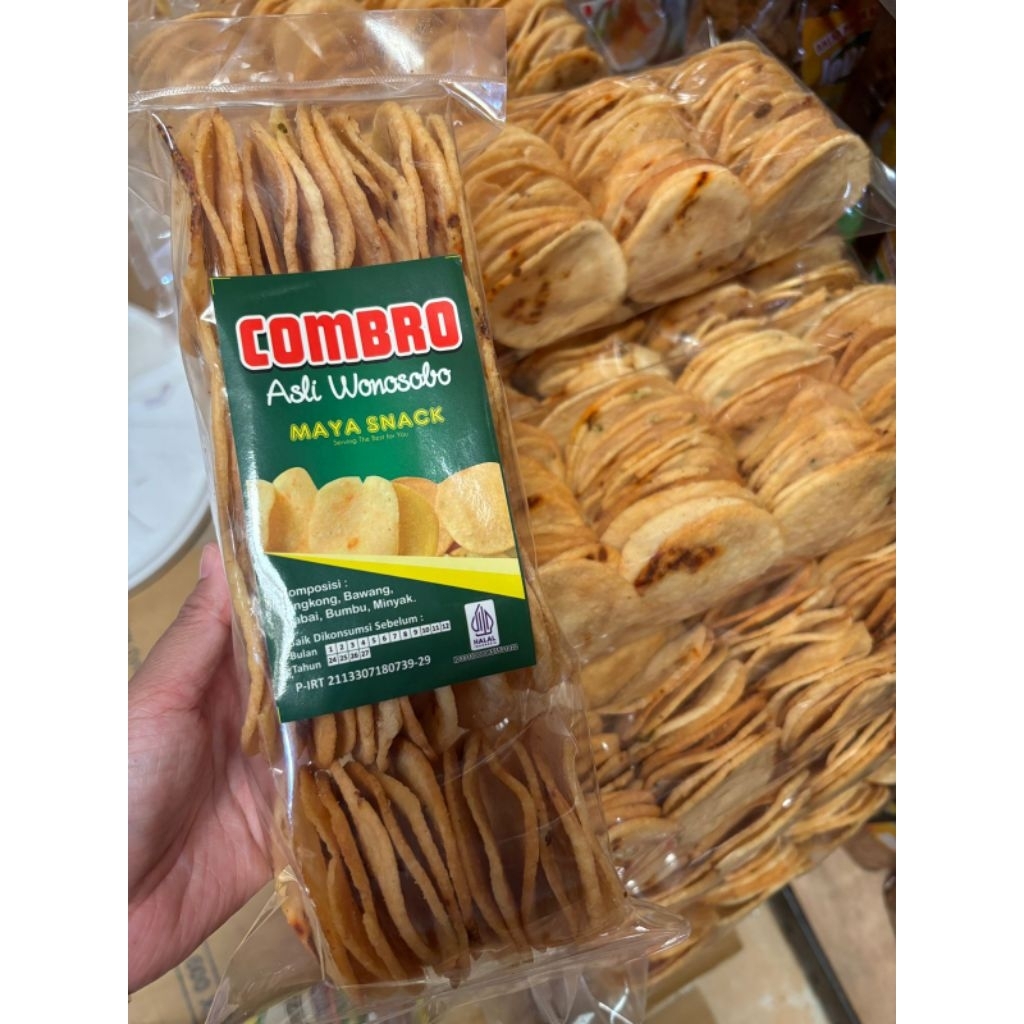COMBRO SINGKONG KHAS WONOSOBO 350GR KEMASAN JUMBO KERIPIK COMBRO OLEH-OLEH DIENG TERLARIS