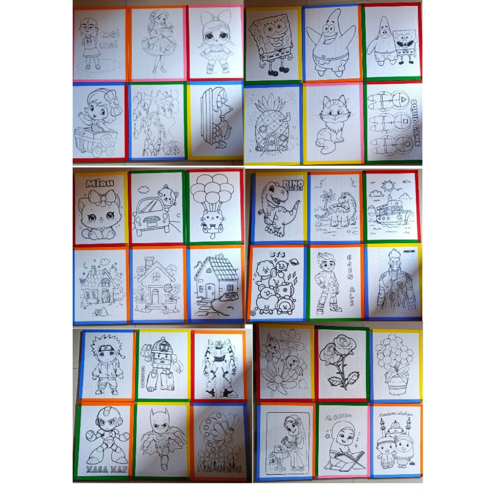 styrofoam lukis 33x45x1 / sterofoam mewarnai / styrofoam gambar