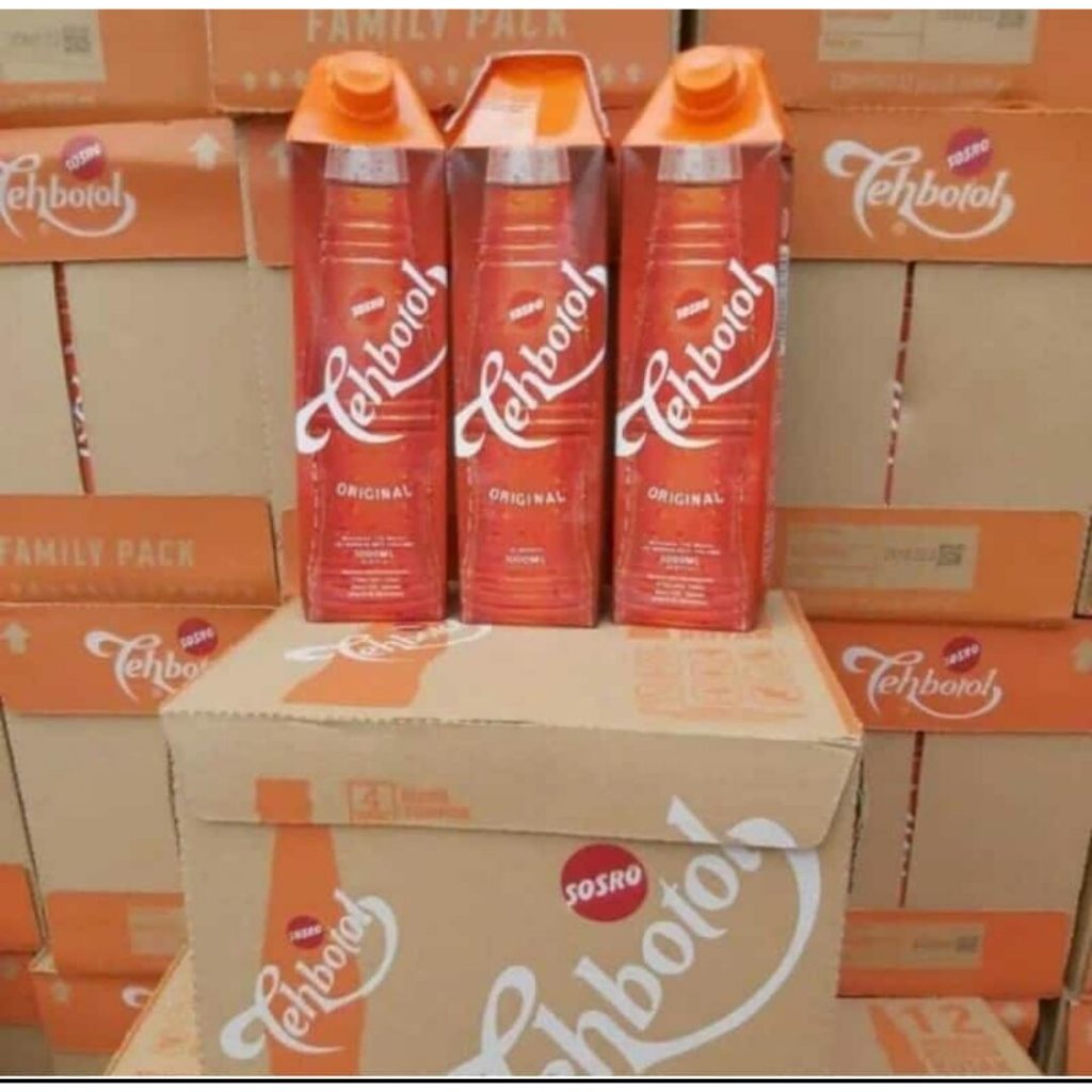 TEH BOTOL SOSRO 1L DUS ( 12 KOTAK )